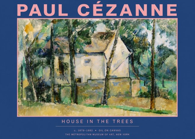 Paul Cézanne House in the Trees No2 - Poszter