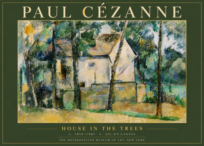 Paul Cézanne House in the Trees No6 - Poszter