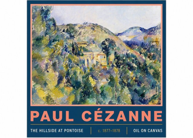 Paul Cézanne The Hillside at Pontoise No3 - Poszter