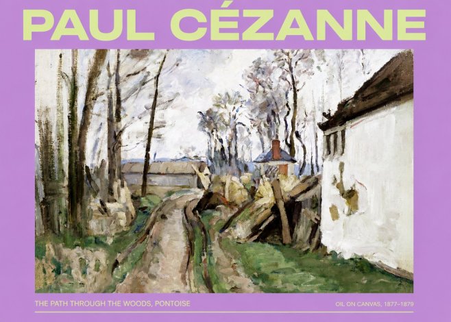 Paul Cézanne The Path Through the Woods, Pontoise No2 - Poszter