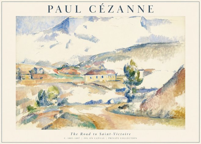 Paul Cézanne The Road to Saint-victoire No1 - Poszter