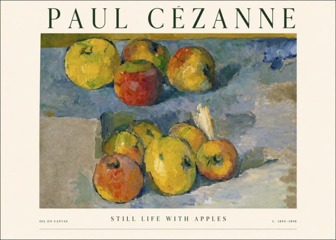 Paul Cézanne Still Life with Apples No1 - Poszter