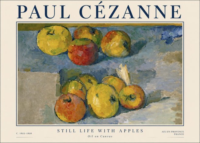 Paul Cézanne Still Life with Apples No3 - Poszter
