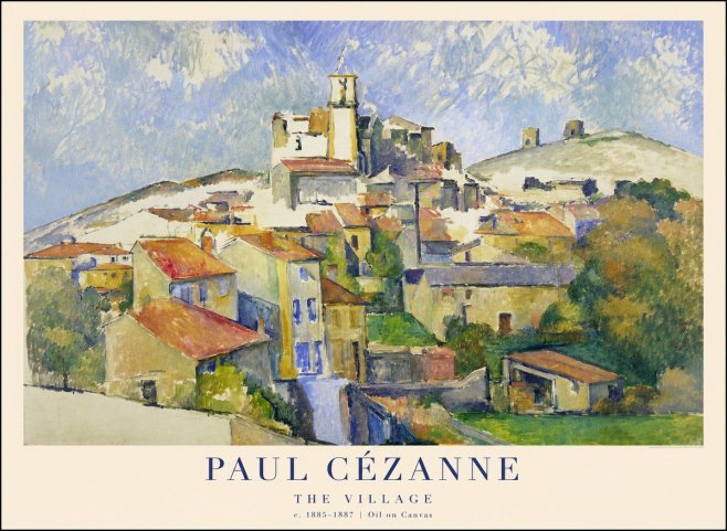 Paul Cézanne The Village III No1 - Poszter