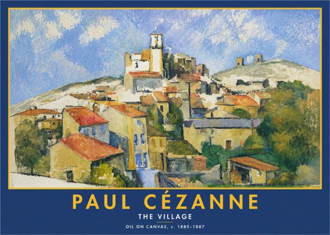 Paul Cézanne The Village III No2 - Poszter