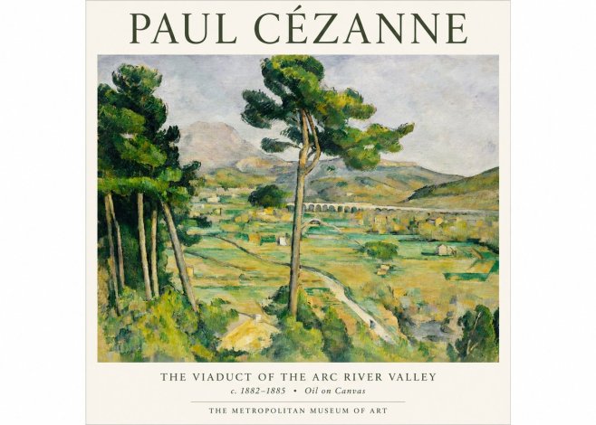 Paul Cézanne The Viaduct of the Arc River Valley No1 - Poszter