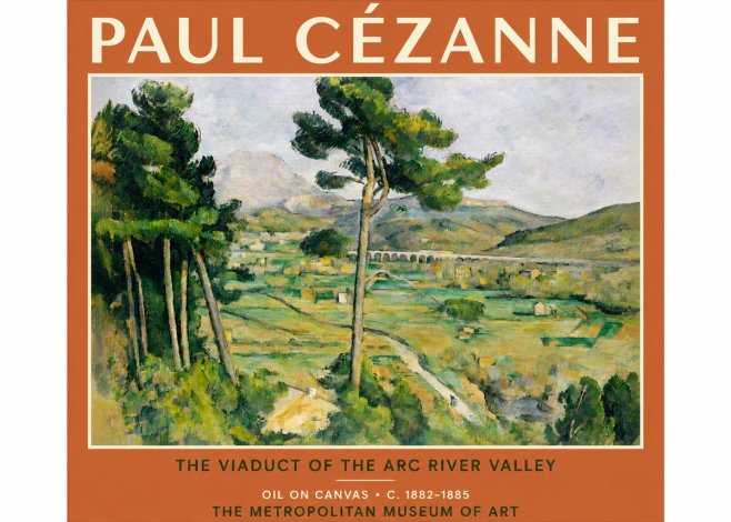 Paul Cézanne The Viaduct of the Arc River Valley No3 - Poszter