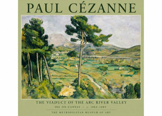 Paul Cézanne The Viaduct of the Arc River Valley No4 - Poszter
