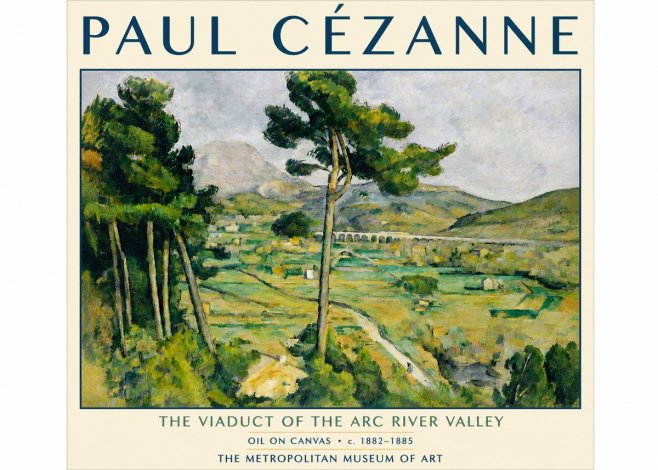 Paul Cézanne The Viaduct of the Arc River Valley No5 - Poszter