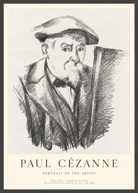 Paul Cézanne Portrait of the Artist III No1 - Poszter