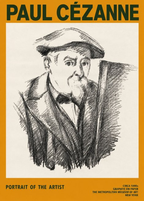 Paul Cézanne Portrait of the Artist III No2 - Poszter