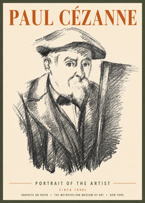 Paul Cézanne Portrait of the Artist III No4 - Poszter