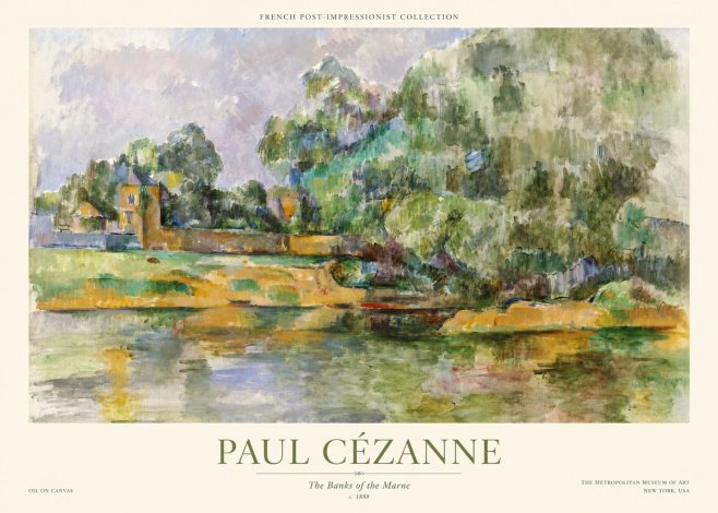 Paul Cézanne The Banks of the Marne No1 - Poszter