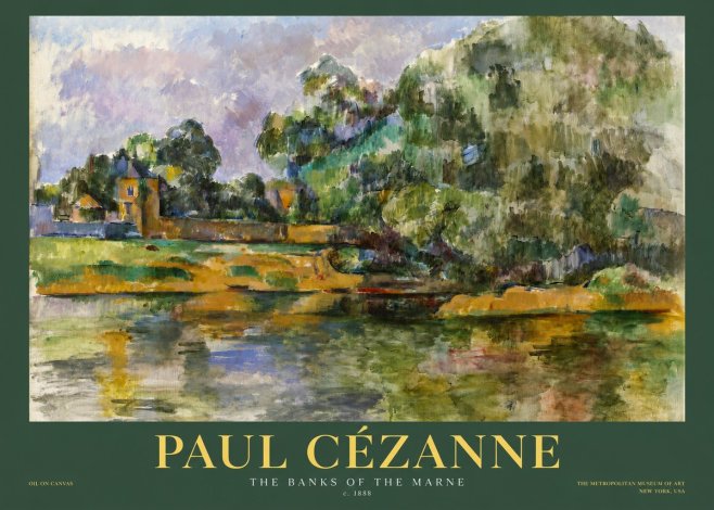Paul Cézanne The Banks of the Marne No2 - Poszter