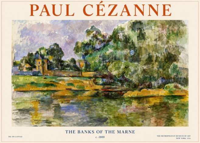 Paul Cézanne The Banks of the Marne No3 - Poszter