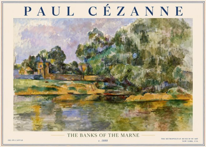 Paul Cézanne The Banks of the Marne No5 - Poszter