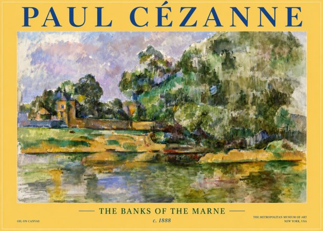 Paul Cézanne The Banks of the Marne No6 - Poszter