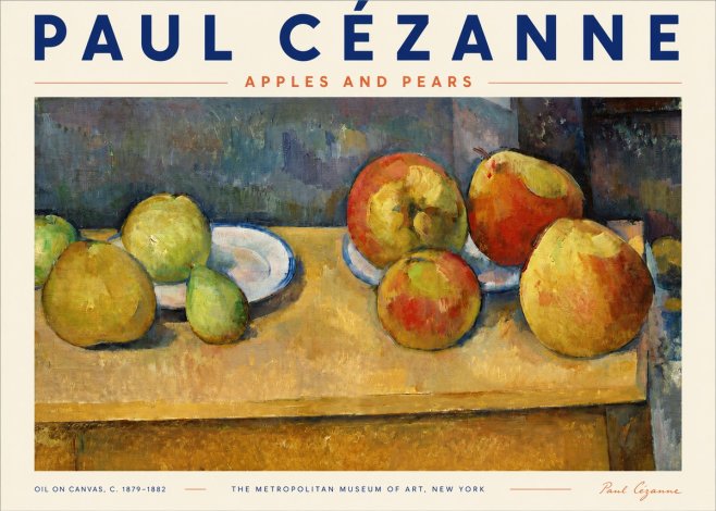 Paul Cézanne Apples and Pears No3 - Poszter
