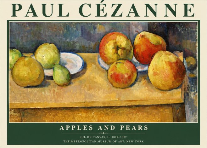 Paul Cézanne Apples and Pears No4 - Poszter