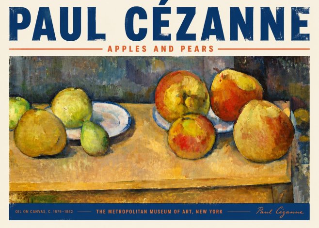 Paul Cézanne Apples and Pears No5 - Poszter