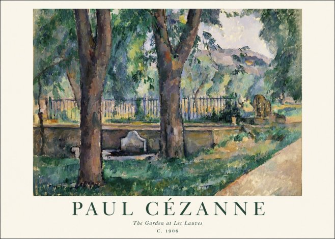 Paul Cézanne The Garden at Les Lauves No1 - Poszter