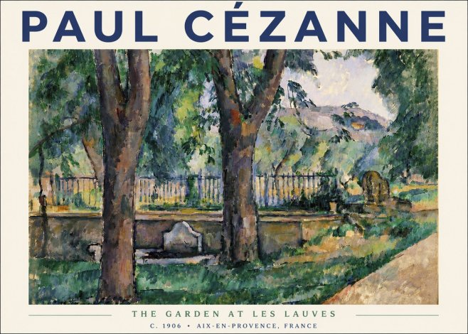 Paul Cézanne The Garden at Les Lauves No5 - Poszter