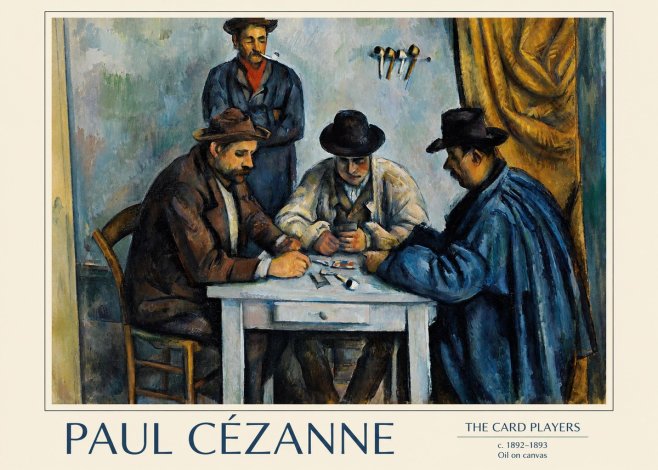 Paul Cézanne The Card Players II No1 - Poszter