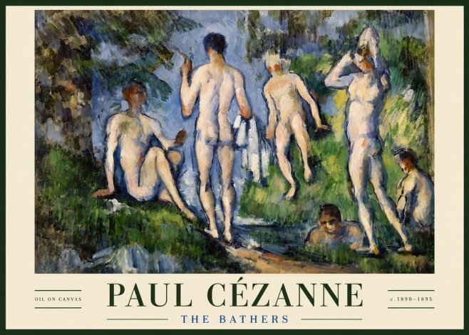Paul Cézanne The Bathers No3 - Poszter
