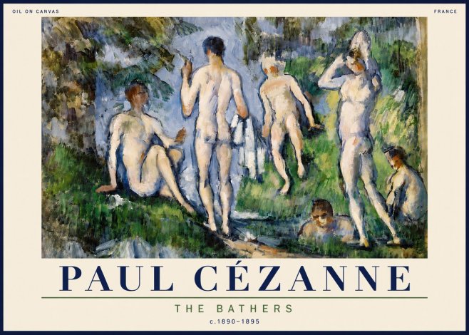 Paul Cézanne The Bathers No6 - Poszter