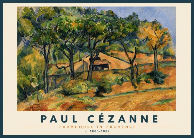 Paul Cézanne Farmhouse in Provence No5 - Poszter