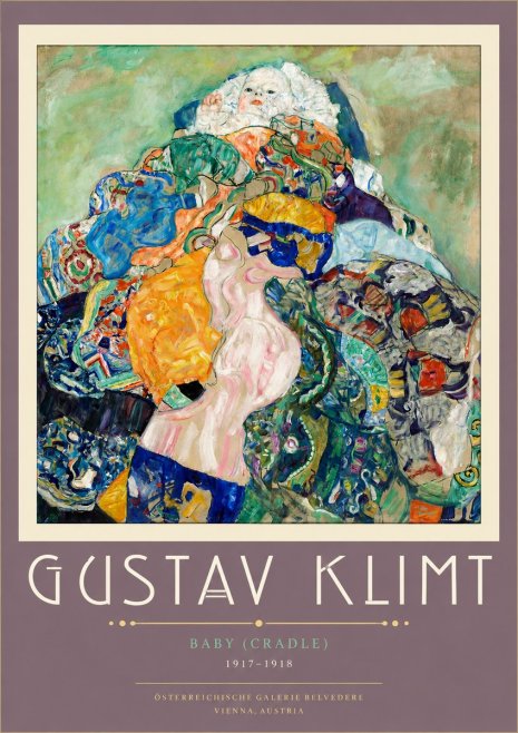 Klimt Baby (Cradle) No5 - Poszter