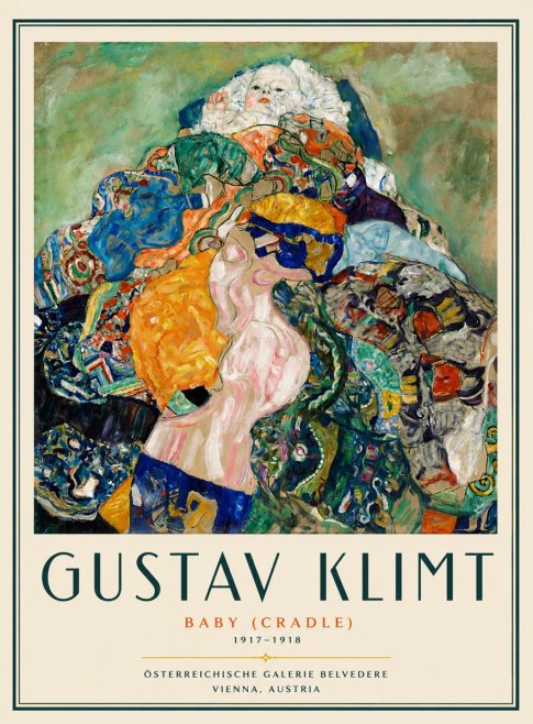 Klimt Baby (Cradle) No6 - Poszter