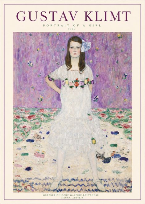Klimt Portrait of a Girl No3 - Poszter