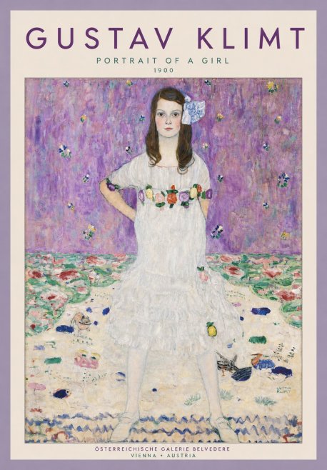 Klimt Portrait of a Girl No4 - Poszter