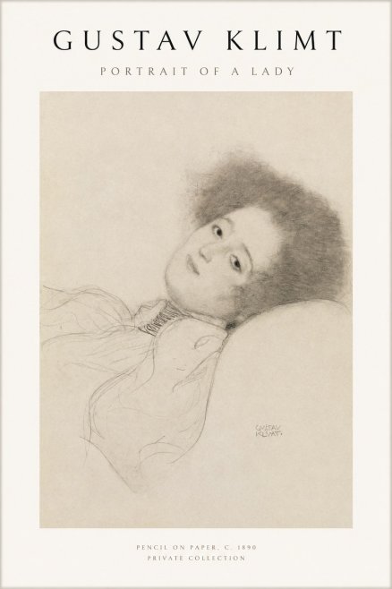 Klimt Portrait of a Lady No1 - Poszter