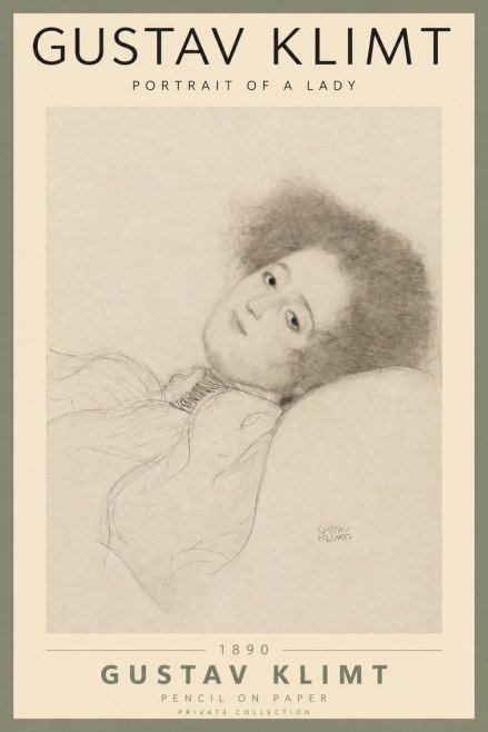 Klimt Portrait of a Lady No2 - Poszter