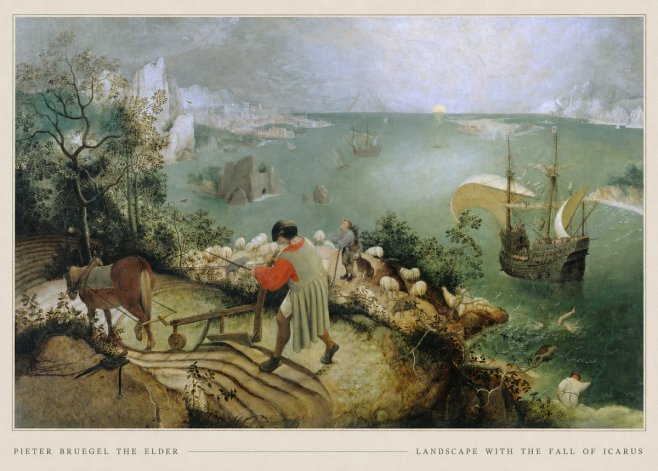 Pieter Bruegel Landscape with the Fall of Icarus I No5 - Poszter