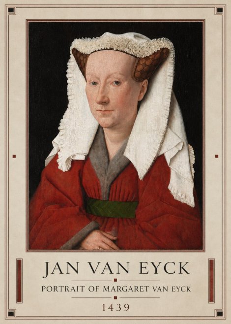 Jan van Eyck Portrait of Margaret Van Eyck II No1 - Poszter