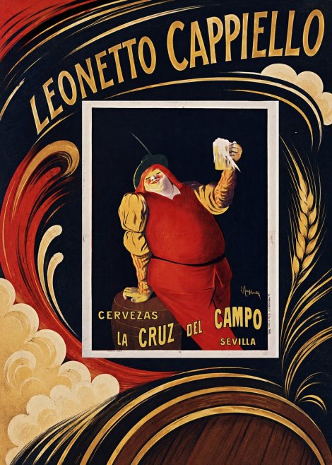 Leonetto Cappiello Cervezas La Cruz Del Campo No4 - Poszter