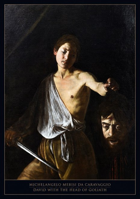 Michelangelo Merisi da Caravaggio David with the Head of Goliath II No5 - Poszter