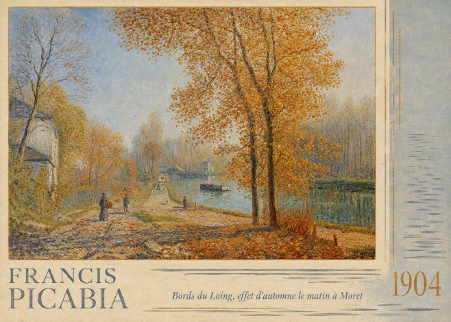 Francis Picabia Bords Du Loing, Effet D'automne Le Matin À Moret No4 - Poszter