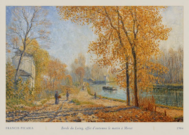 Francis Picabia Bords Du Loing, Effet D'automne Le Matin À Moret No5 - Poszter