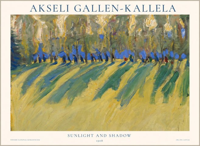 Akseli Gallen-Kallela Sunlit Field and Trees No2 - Poszter