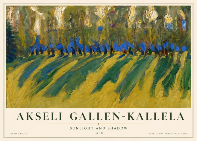 Akseli Gallen-Kallela Sunlit Field and Trees No4 - Poszter