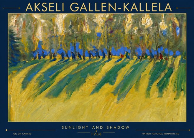 Akseli Gallen-Kallela Sunlit Field and Trees No5 - Poszter