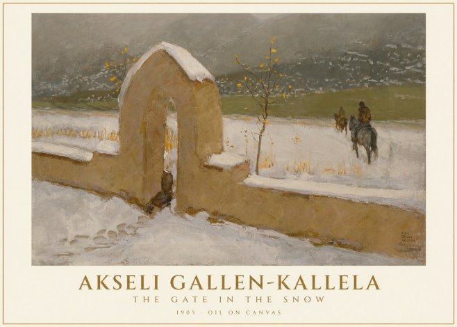 Akseli Gallen-Kallela The Gate in the Snow No1 - Poszter