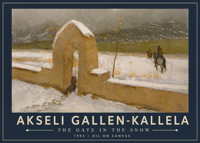 Akseli Gallen-Kallela The Gate in the Snow No5 - Poszter