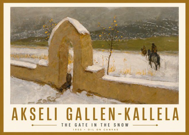 Akseli Gallen-Kallela The Gate in the Snow No6 - Poszter