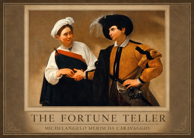 Michelangelo Merisi da Caravaggio The Fortune Teller I No1 - Poszter