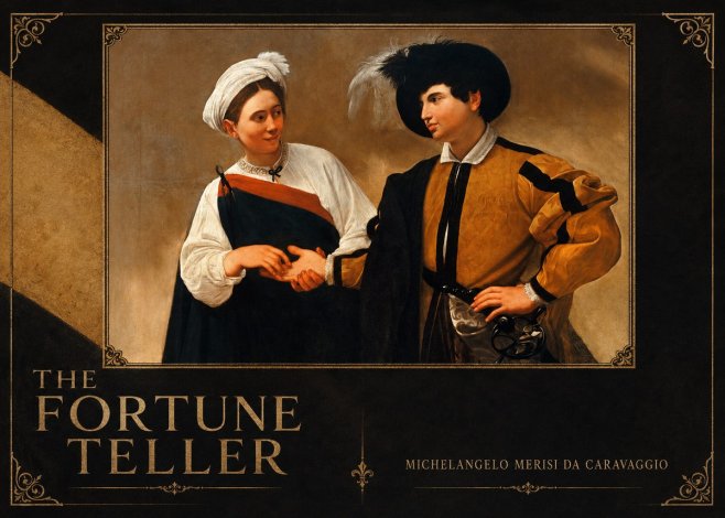 Michelangelo Merisi da Caravaggio The Fortune Teller I No2 - Poszter